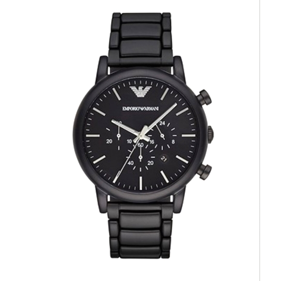 Emporio Armani Men's Black Stainless Steel Watch - Picture 12 of 12
